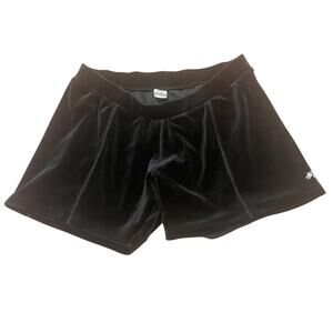 Hot Skims Plush Velour Shorts Black Size Large Y2K Chic Sexy Stretchy